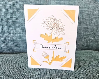 Floral Thank You Card - Blank Card