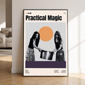 Practical Magic 1998 Movie Poster, Minimalist Wall Art, Witchy Cinema Decor, Film Lover Gift