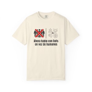 Ahora Hablo Con Bots En Vez De Humanos Camiseta - Humor IA Programador - Regalo Chatbot
