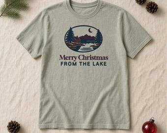 God Jul från sjön-skjorta, klassisk Lake Cabin-skjorta, bekväma färger