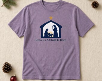 Till oss är ett barn fött T-shirt, Julklappströja, Komfortfärger