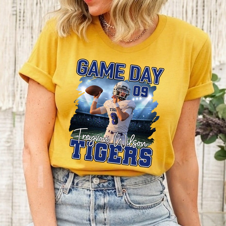 Tigers Football Shirt Football Mascot Shirt Football Game Etsy