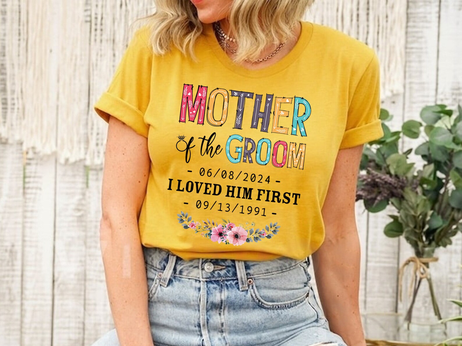 Personalized Mother of the Groom T-shirtmother in Law - Etsy