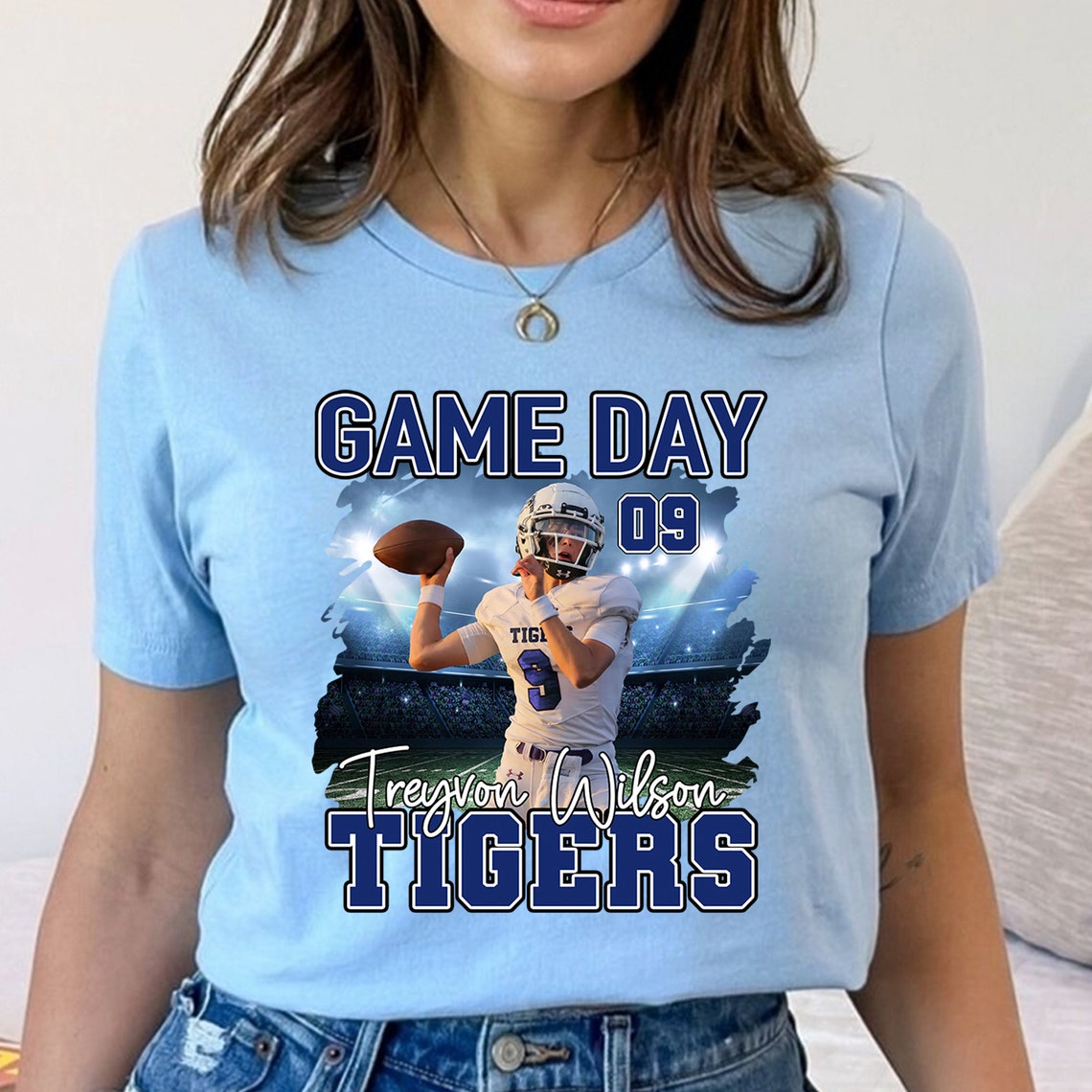 Tigers Football Shirt Football Mascot Shirt Football Game Etsy