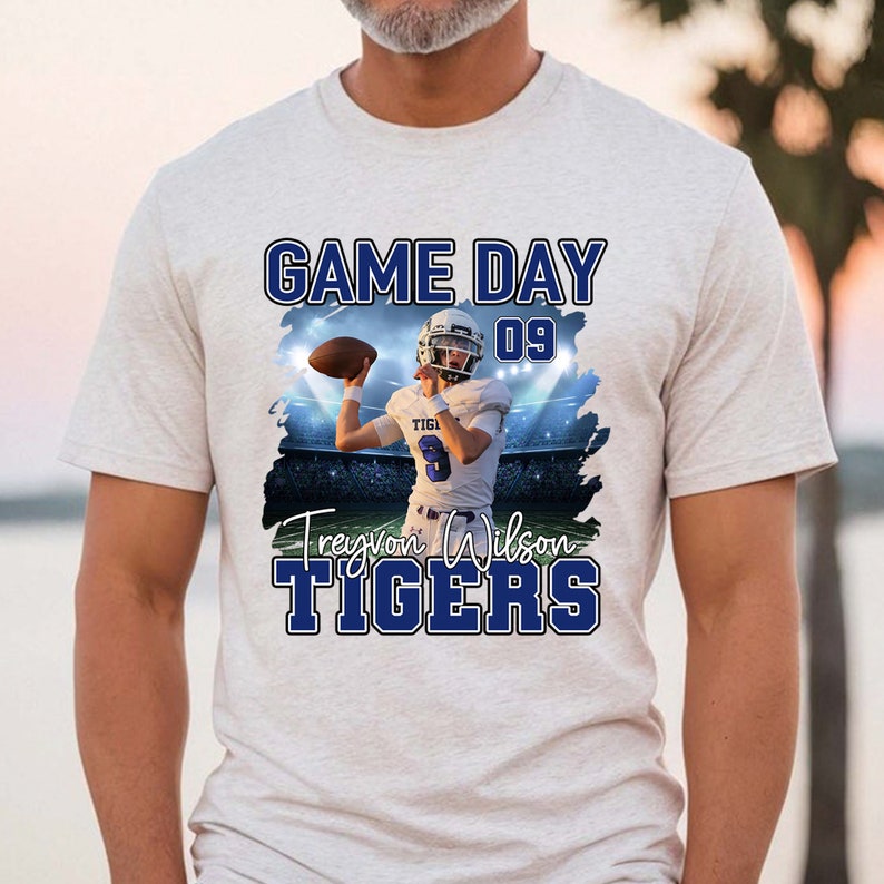 Tigers Football Shirt Football Mascot Shirt Football Game Etsy