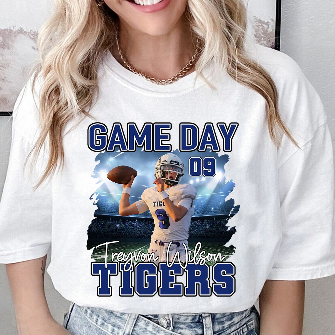 Tigers Football Shirt Football Mascot Shirt Football Game Etsy