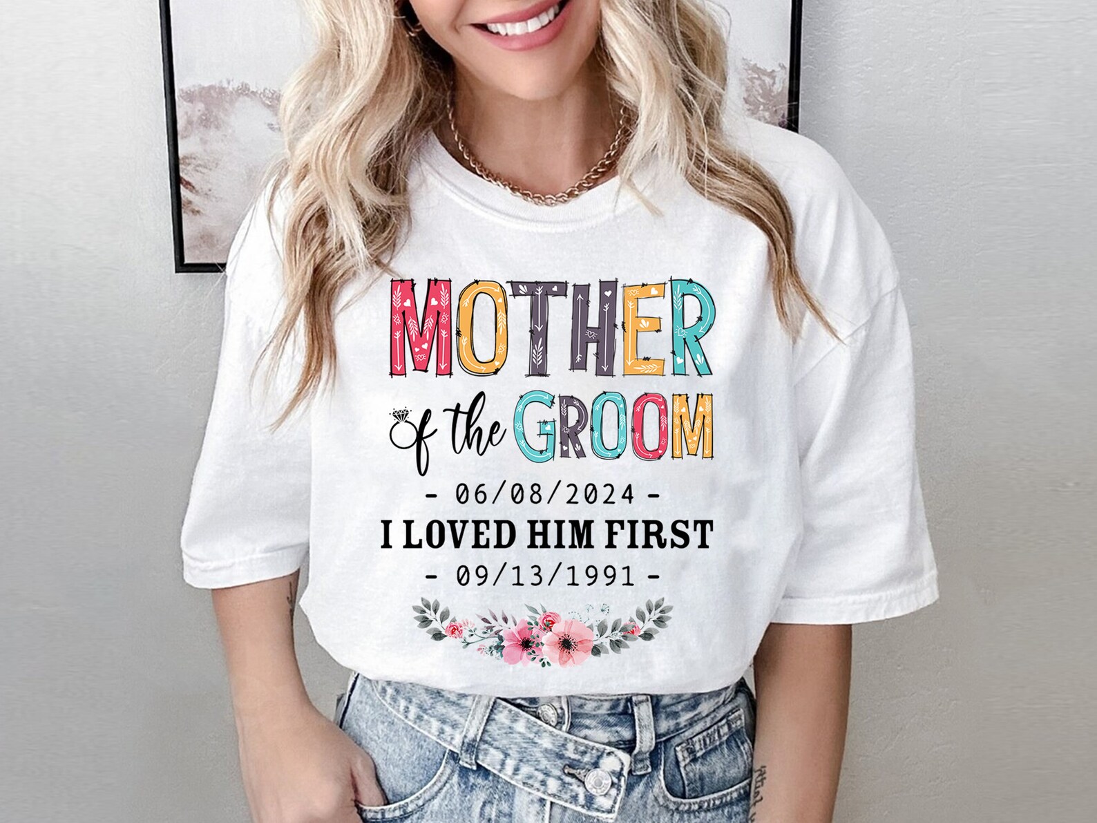 Personalized Mother of the Groom T-shirtmother in Law - Etsy