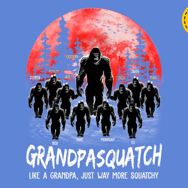 Personalized Grandpasquatch PNG, Grandpa Png Sublimation Download, Grandpa Squatch Png, Grandpa Shirt Png, Png For Printing
