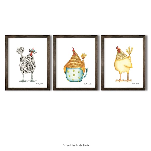 Chicken Art - Etsy