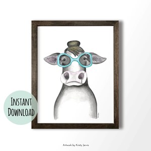 Cow Art Prints Set of 3 Farmhouse Kitchen Printable Wall - Etsy