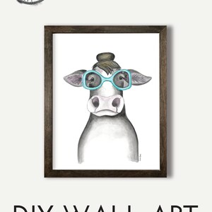 Cow Art Prints Set of 3 Farmhouse Kitchen Printable Wall - Etsy