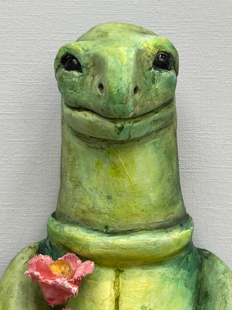 Turtle Clay Animal Sculpture Animal Nature Nursery Decor - Etsy