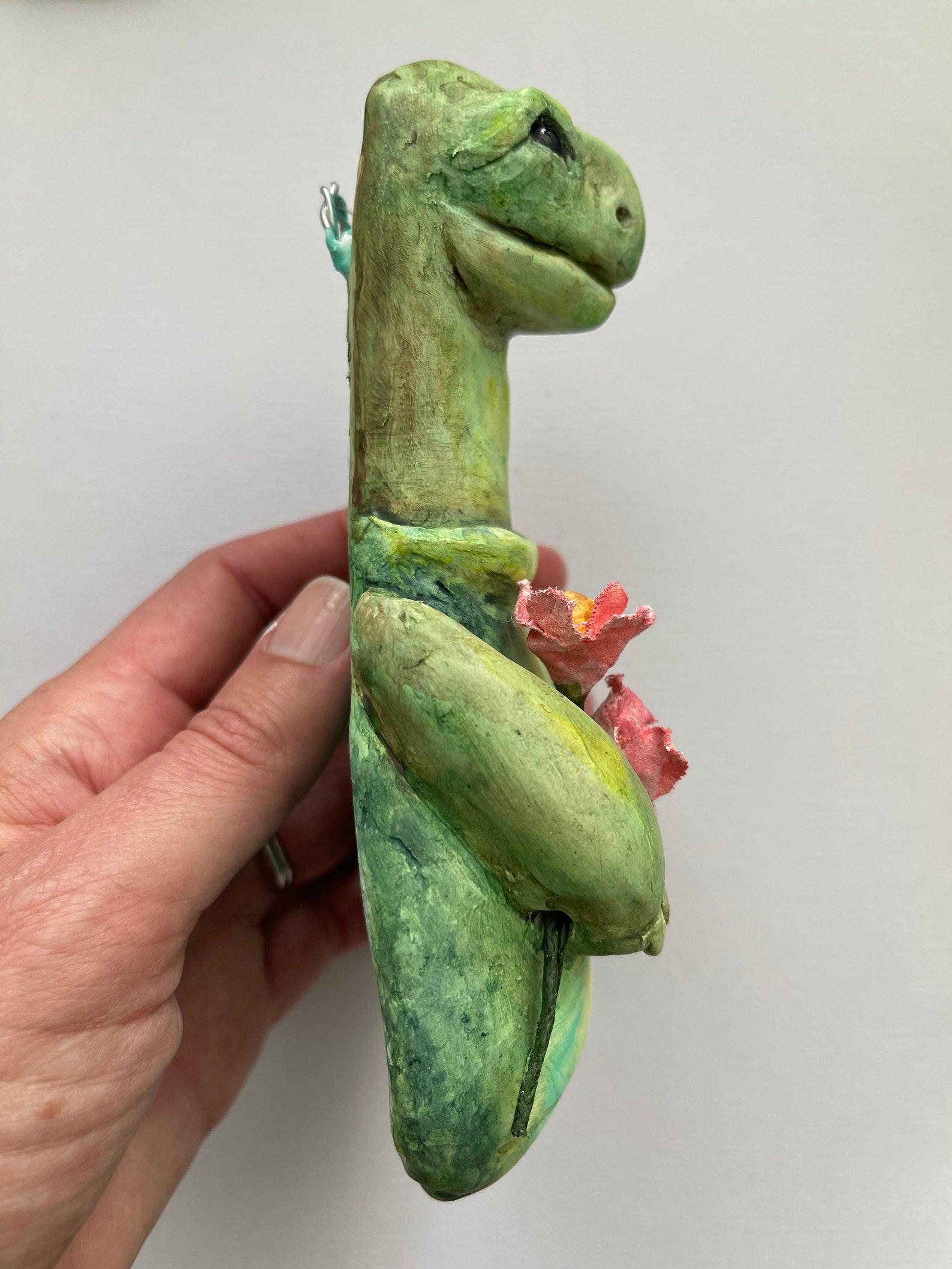 Turtle Clay Animal Sculpture Animal Nature Nursery Decor - Etsy