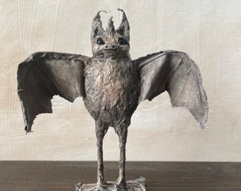 Bat sculpture Halloween decor - academia aesthetic- ready to ship