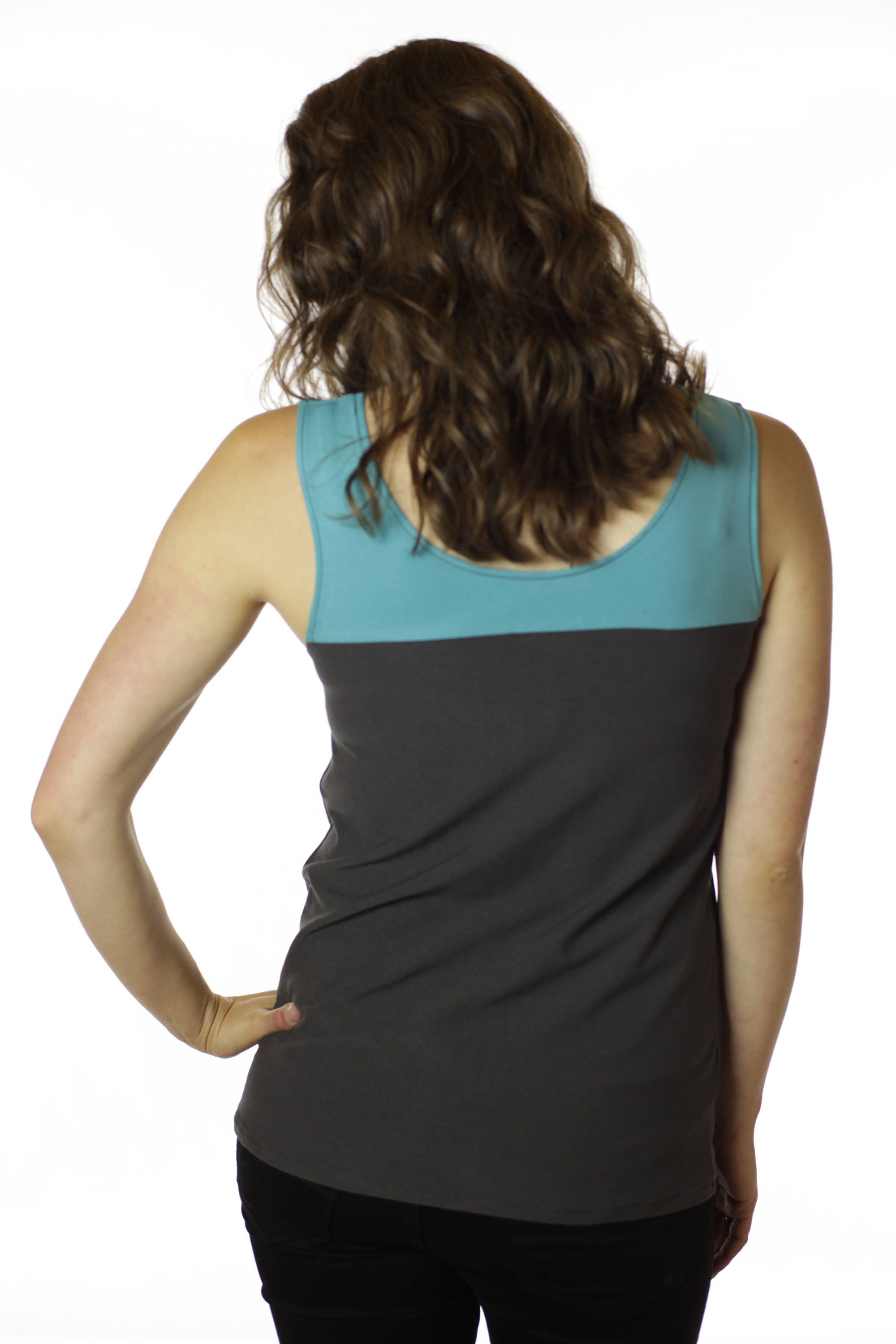 Graue und türkisfarbene Jacke top dehnbar Bambusgewebe | Etsy