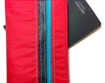 Cover for Field Notes Memo Books, Recycled Paraglider Field Notes Case, Pocket Eco Field Notes Cover, Red Moleskine Cover, Fabriano Cover