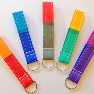 Key Fob, Recycled Paraglider Key Fob, Vegan Fabric Keychain, Recycled Keychain, Eco Friendly Key Fob, Paraglider Key Ring