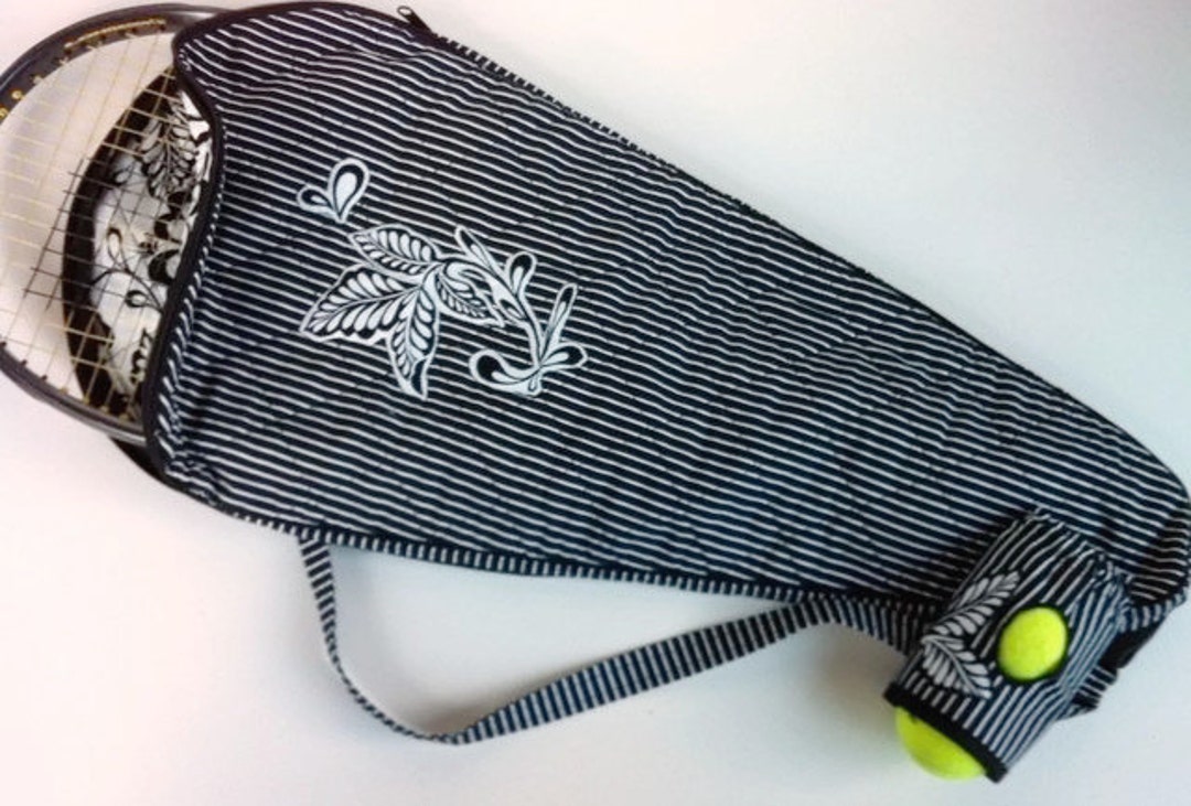 Tennis Racket Cover and Ball Pocket Tennis Racket Case Etsy