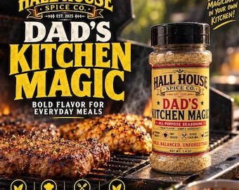 Dad's Kitchen Magic All-Purpose Seasoning | Bold Flavor for Meat, Veggies (5.5 oz)