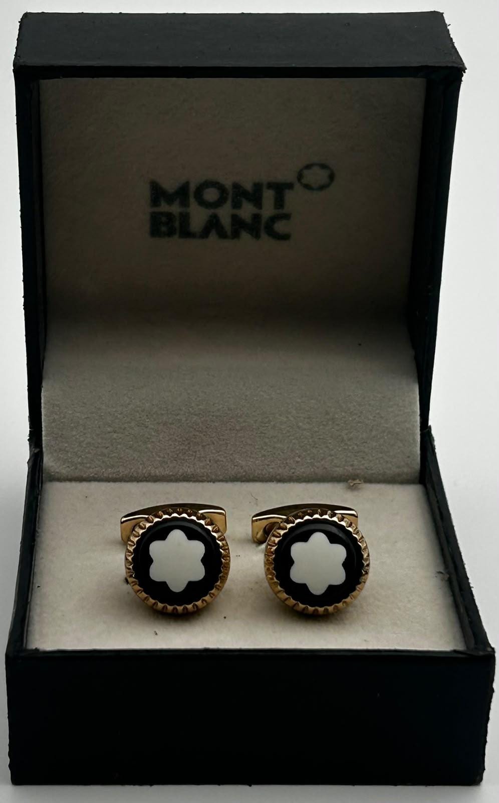 Montblanc ブラック カフリンクス Mont blanc cufflinks - Etsy 日本