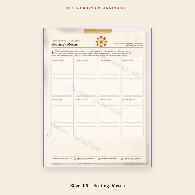 Planificador de bodas imprimible, libro bilingüe para planificar bodas, kit de carpeta minimalista, presupuesto, lista de invitados, seguimiento de proveedores, itinerario, PDF imagen 8
