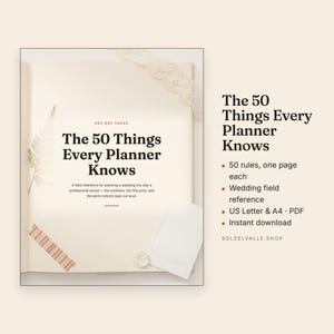 50 coisas que todo organizador de casamentos precisa saber – Guia de referência (Download em PDF) imagem 1