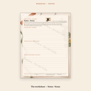 Bilingual Wedding Planning Notes – Decisions, Payments, Vendor Questions (PDF) image 5