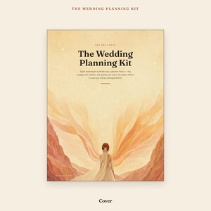 Planificador de bodas imprimible, libro bilingüe para planificar bodas, kit de carpeta minimalista, presupuesto, lista de invitados, seguimiento de proveedores, itinerario, PDF imagen 2