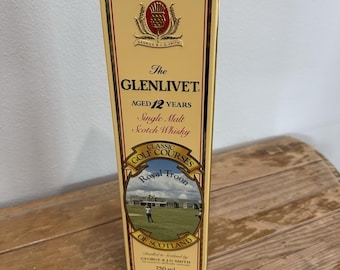 Vintage Glenlivet 12 Jahre Royal Troon Classic Golfplatz-Dose – Sammlerstück