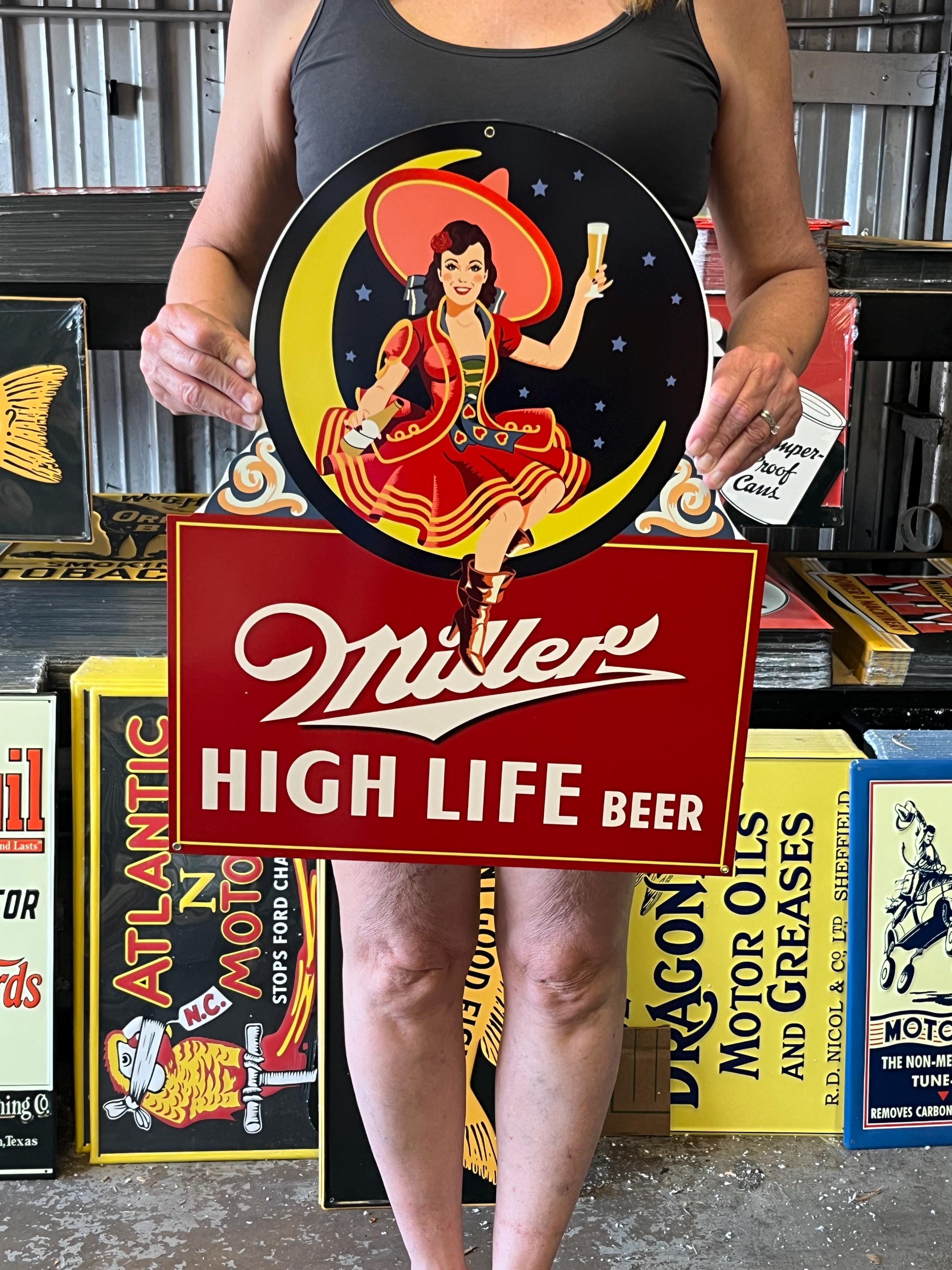 Miller High Life Sign Vintage - Etsy