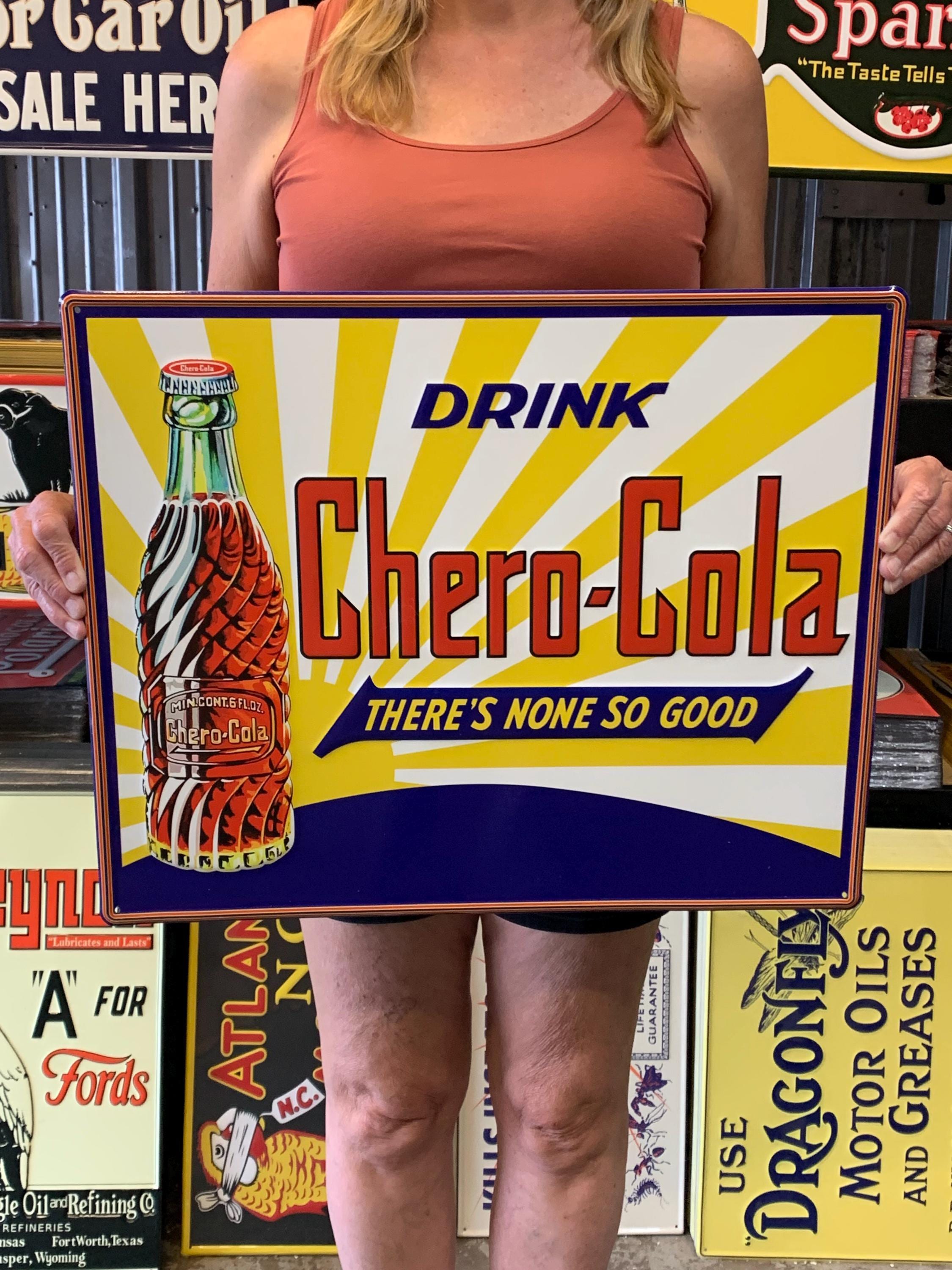 Antique Vintage Old Style Soda Sign Chero Cola 18