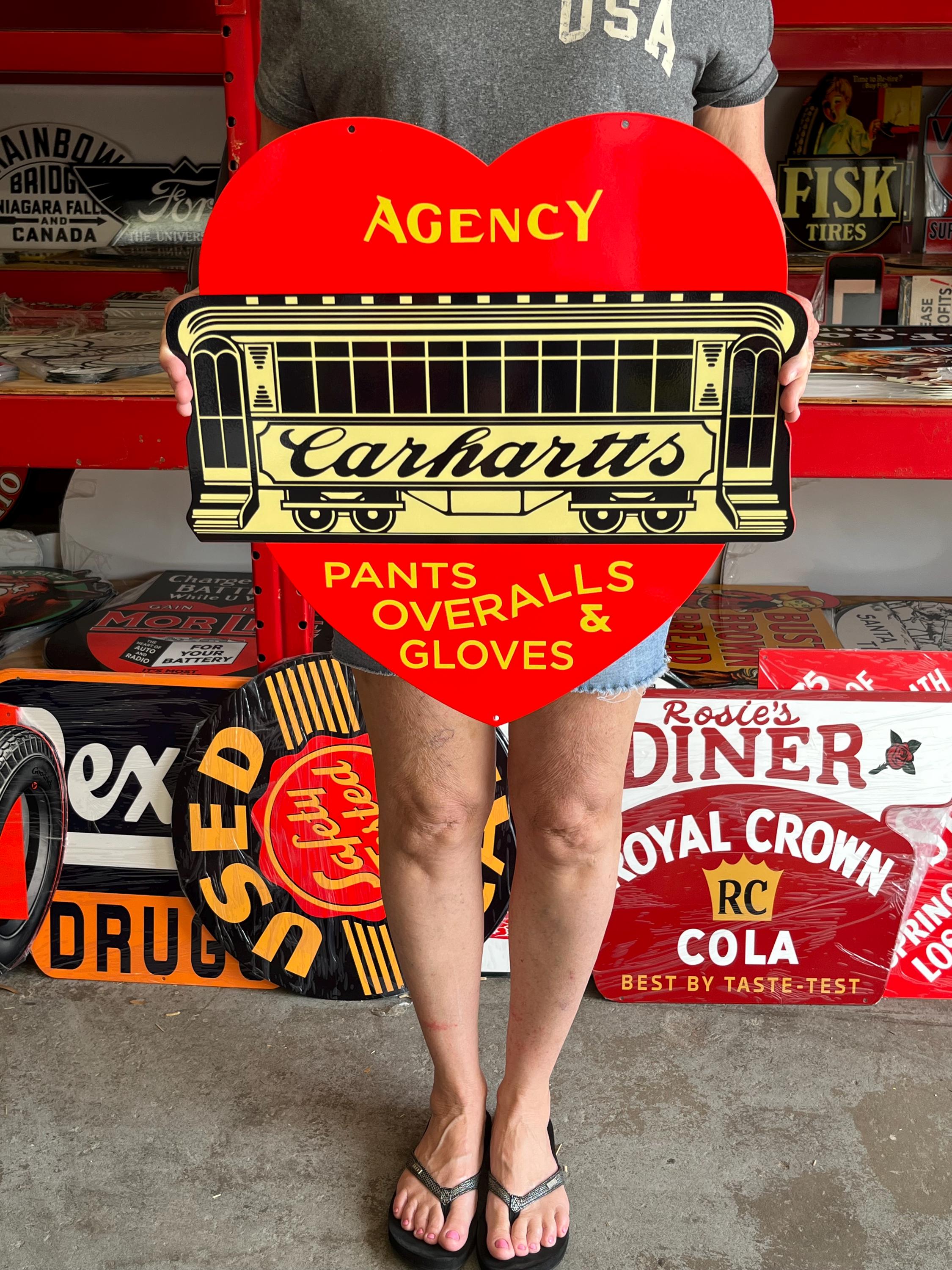 Vintage Carhartt Sign - Etsy