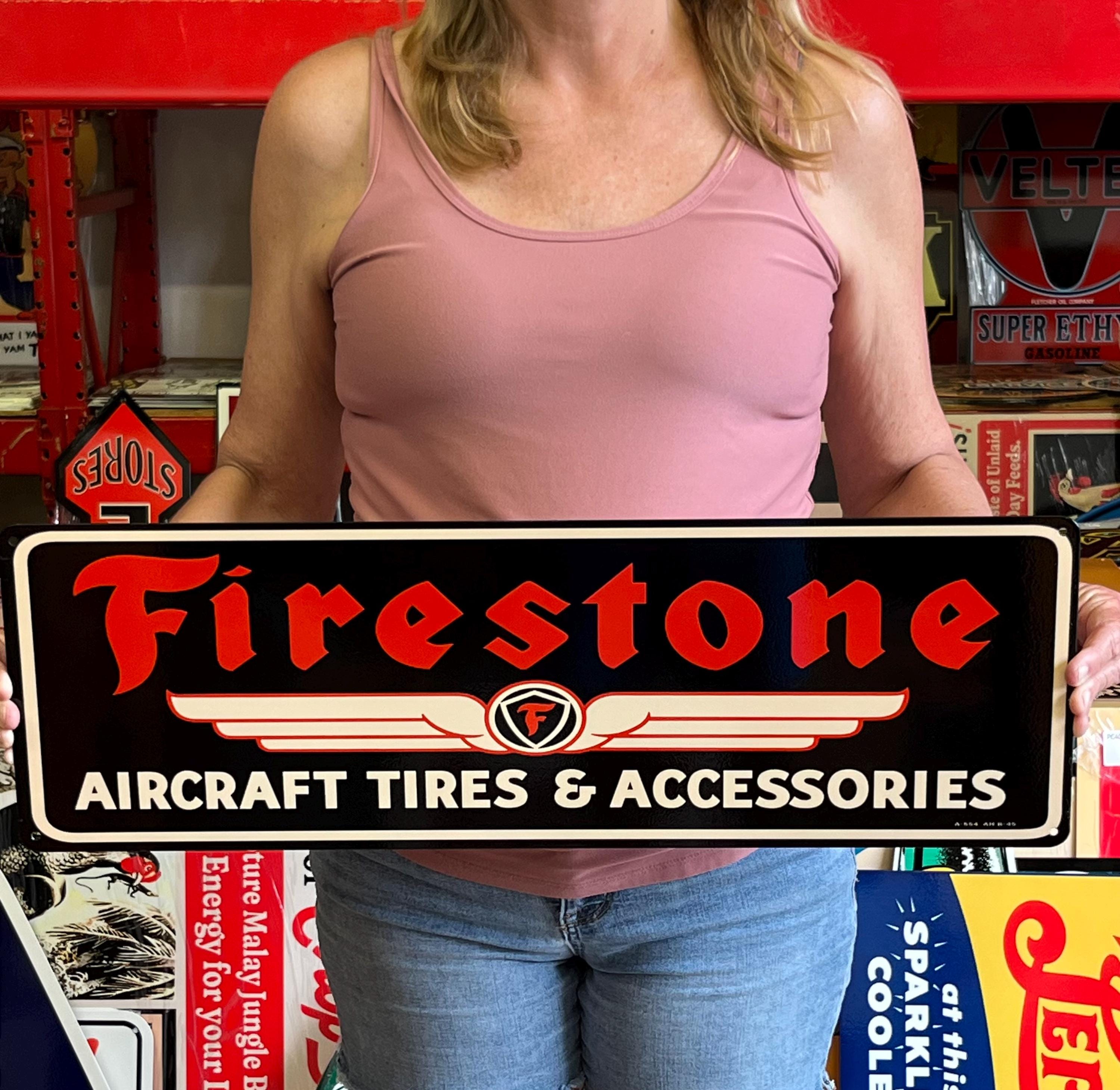 Vintage Firestone Sign - Etsy