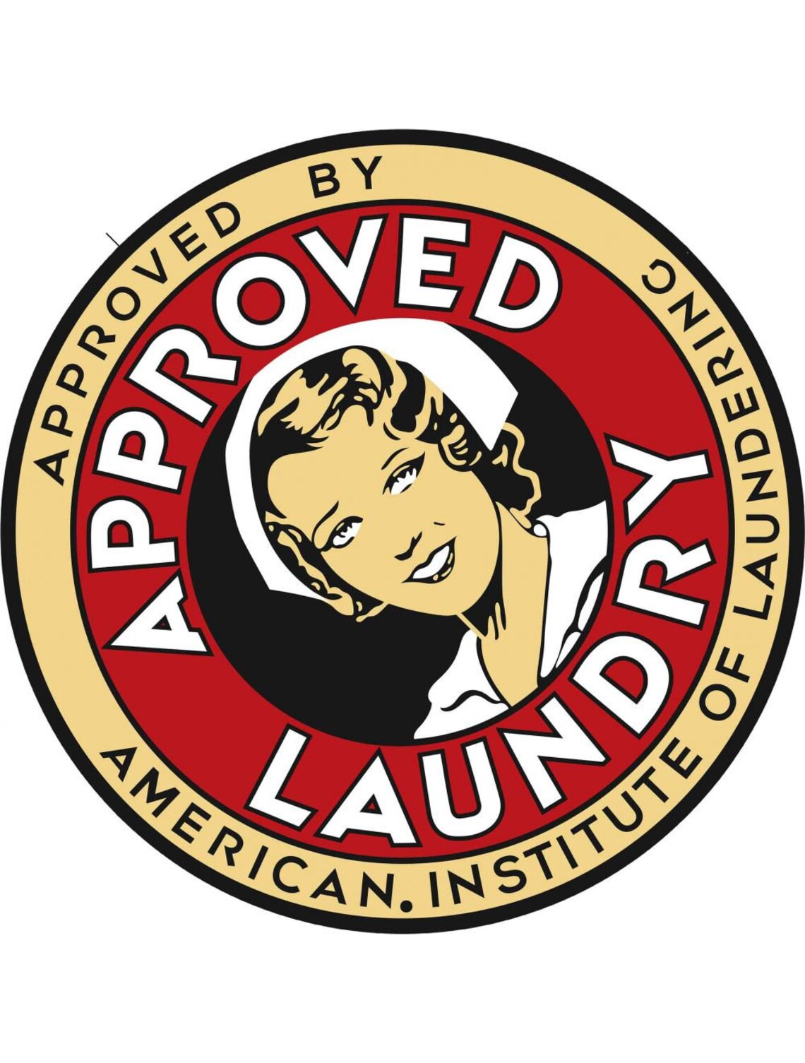 VINTAGE ANTIQUE estilo metal signo aprobado lavandería | Etsy