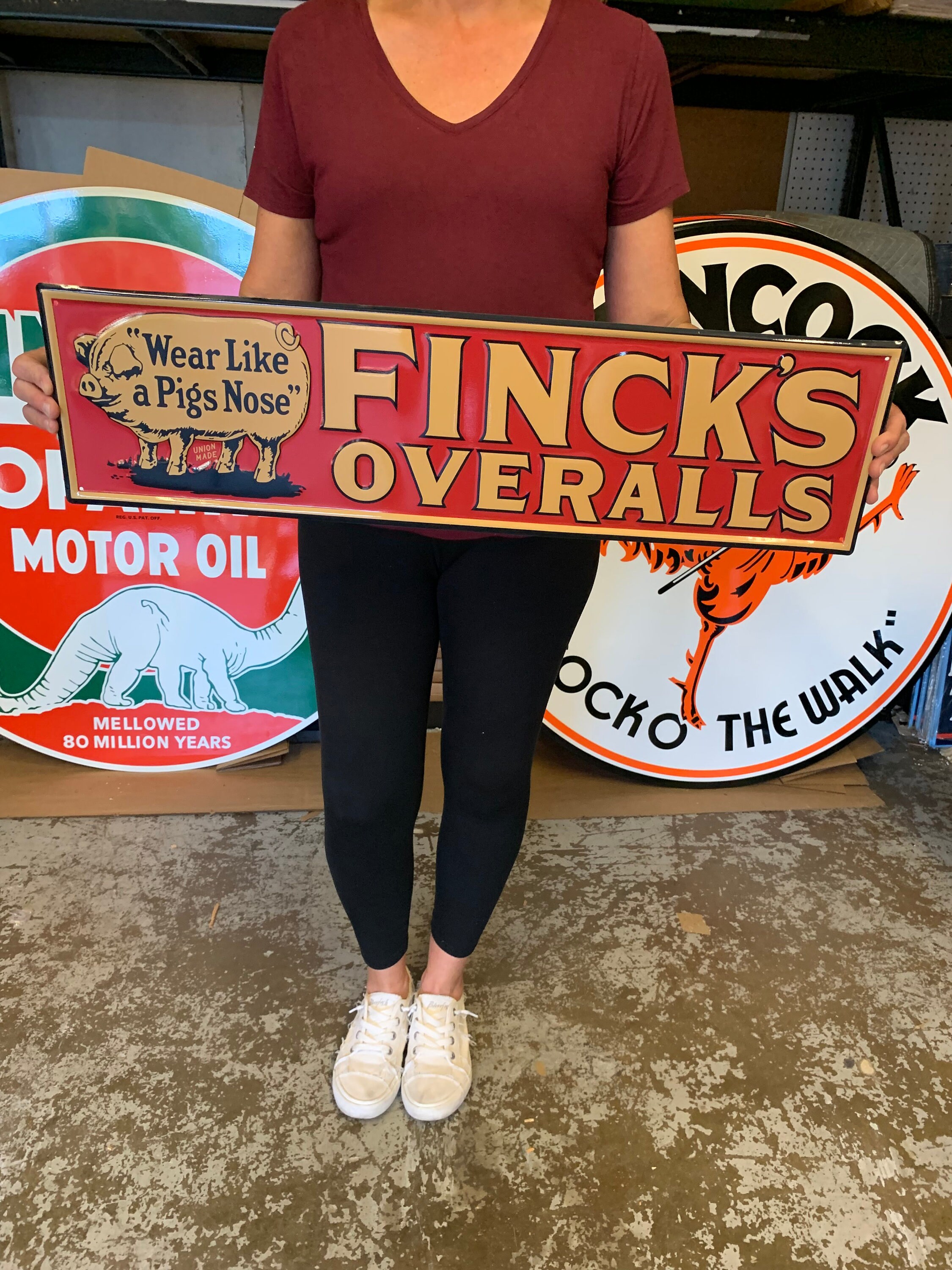 Finck's Overalls Sign - Etsy