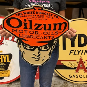 Vintate Antique Style Sign Oilzum Motor Oil Made in USA - Etsy