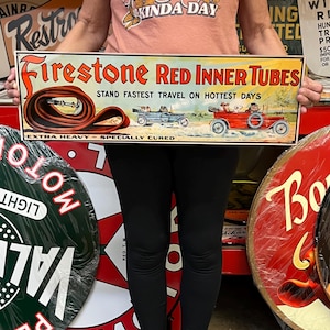 Vintage Firestone Sign - Etsy