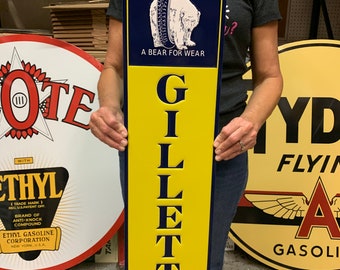 Vintage Antique Style Sign Gillette Tires Made in USA