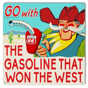 Antique Sign Phillips 66 - Etsy