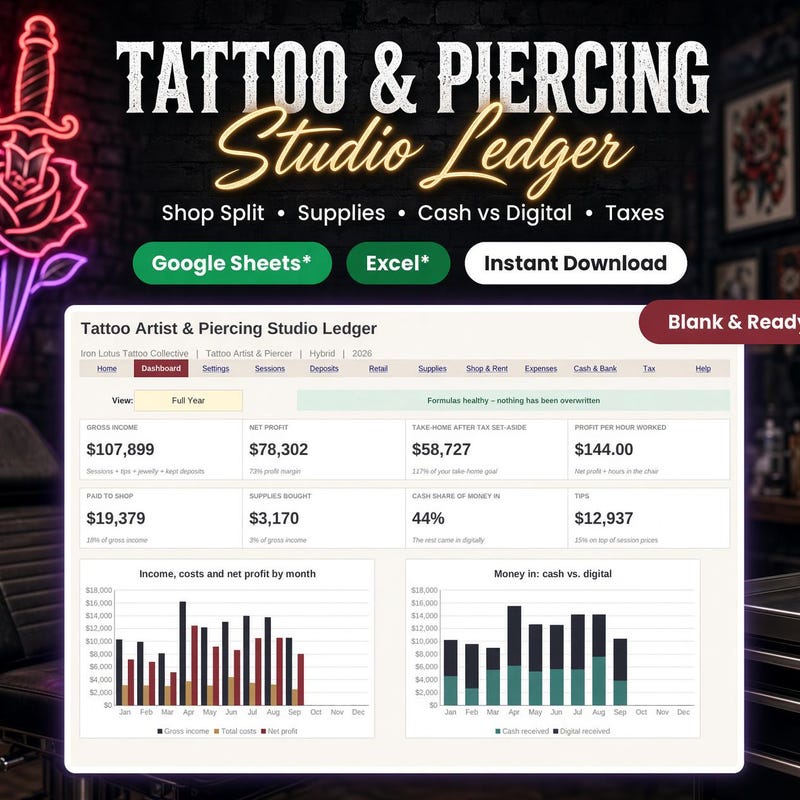Tattoo Artist Ledger preview
