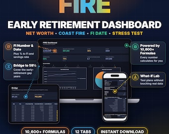 FIRE Retirement Dashboard listing preview