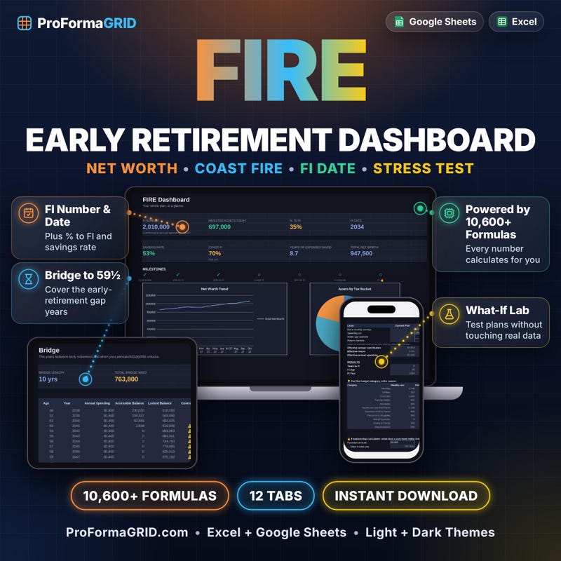 FIRE Early Retirement Planner preview