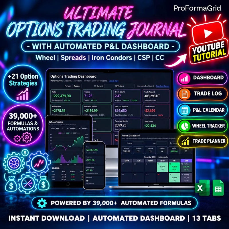 Options Trading Journal preview