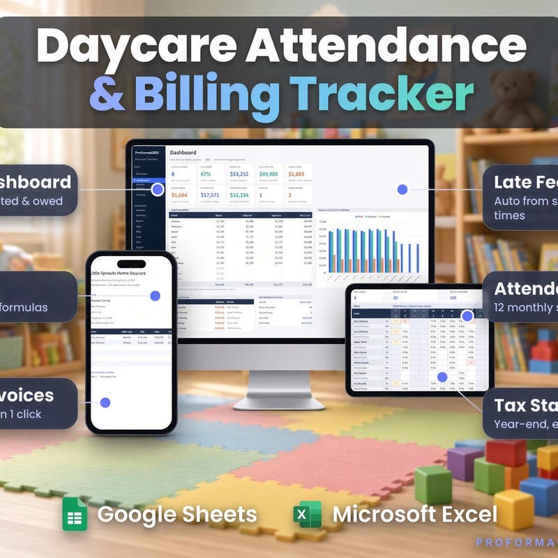 Daycare Attendance & Billing Tracker preview