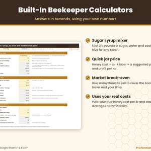 Sugar syrup mixing calculator for 1:1 and 2:1 ratios, quick pricing calculator, and market break-even analysis tool.