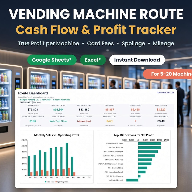 Vending Machine Route Profit Tracker preview
