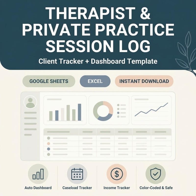 Therapist Session Log preview
