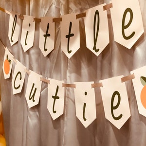 Little Cutie banners, Cake toppers, One year birthday, Baby gender reveal, Little cutie party supplies, Little cutie decor