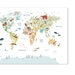 Colorful Animal World Map Printable Educational Map Animal - Etsy