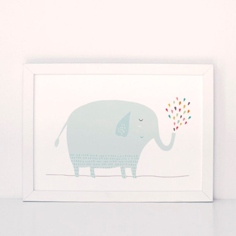 Elephant Printable Elephant Wall Art Elephant Nursery Baby Etsy